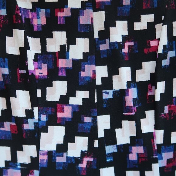 Eliza J. Cap Sleeve Geometric Print A-line Mini Dress Size 0P - Picture 12 of 15